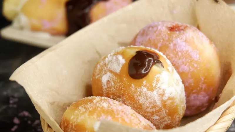 resep bomboloni custard coklat