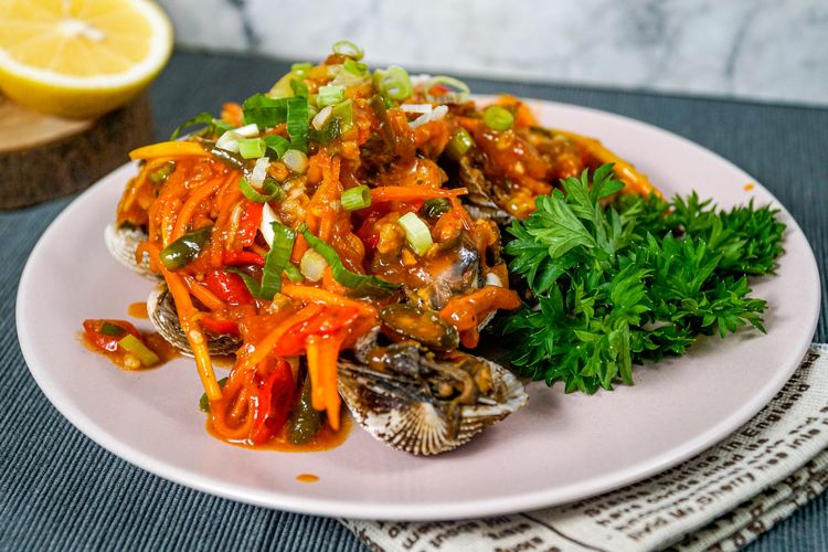 resep kerang dara asam manis