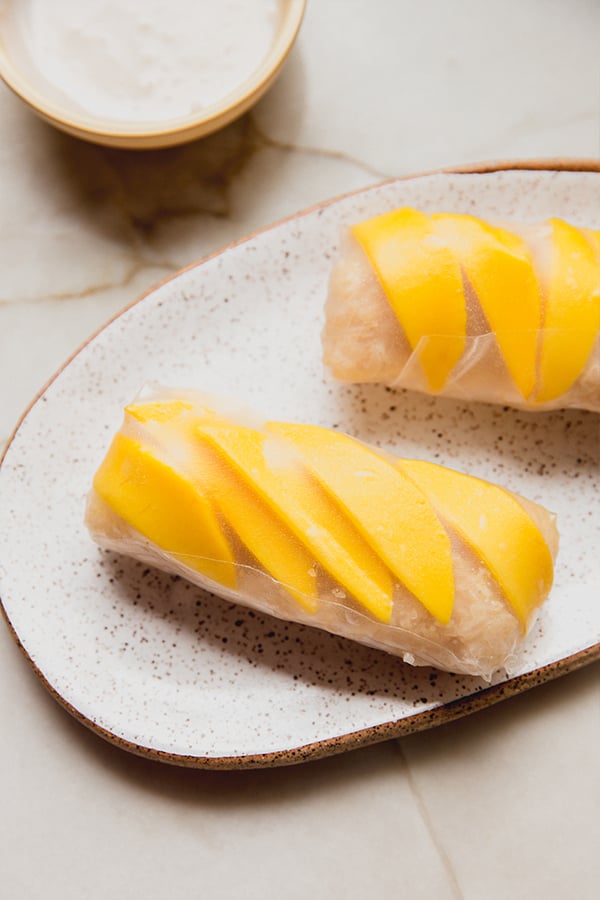 Resep Mango Glutinous Rice Roll