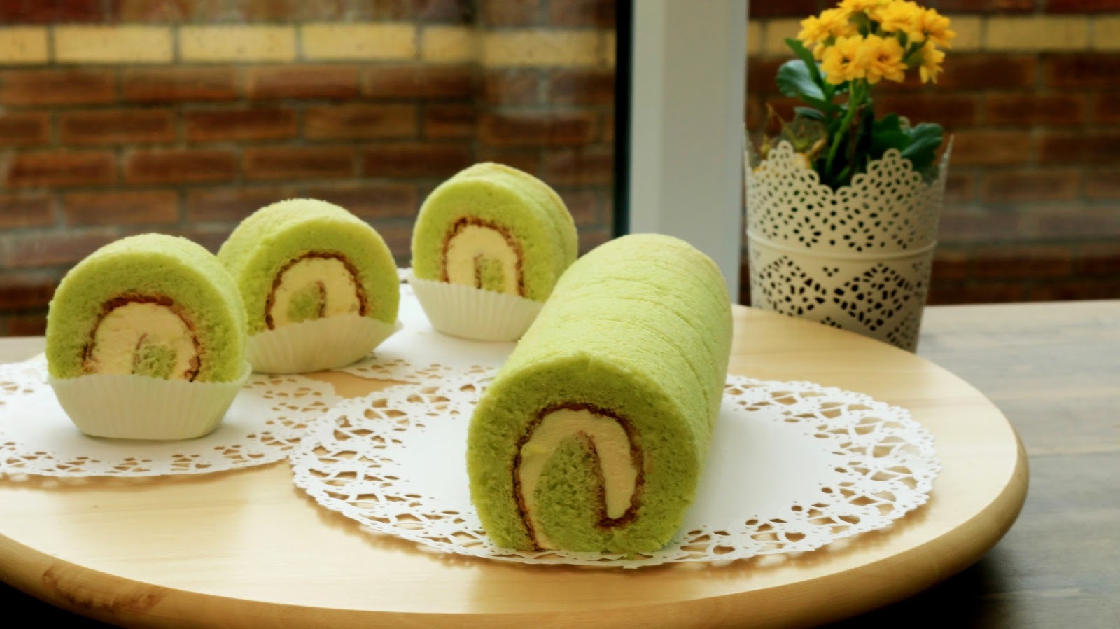 Resep Matcha Roll Cake