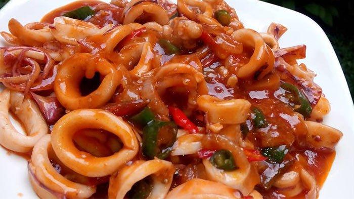 resep cumi asam manis