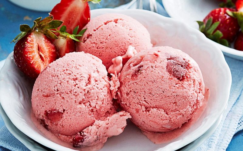 resep es krim stroberi