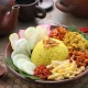 resep nasi kuning komplit